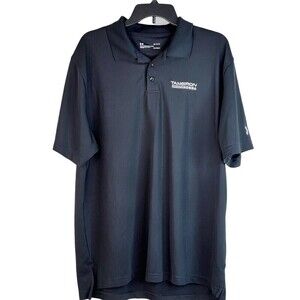Under Armour Honda Tameron Black Short Sleeve Polo Shirt Size Large EUC